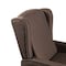 Flash Furniture Prescott Traditional Style Slim Push Back Recliner Chair-Wingback, Brown Polyester, Accent Nail Trim BO-BS7002-1-BR-GG - alternate 10